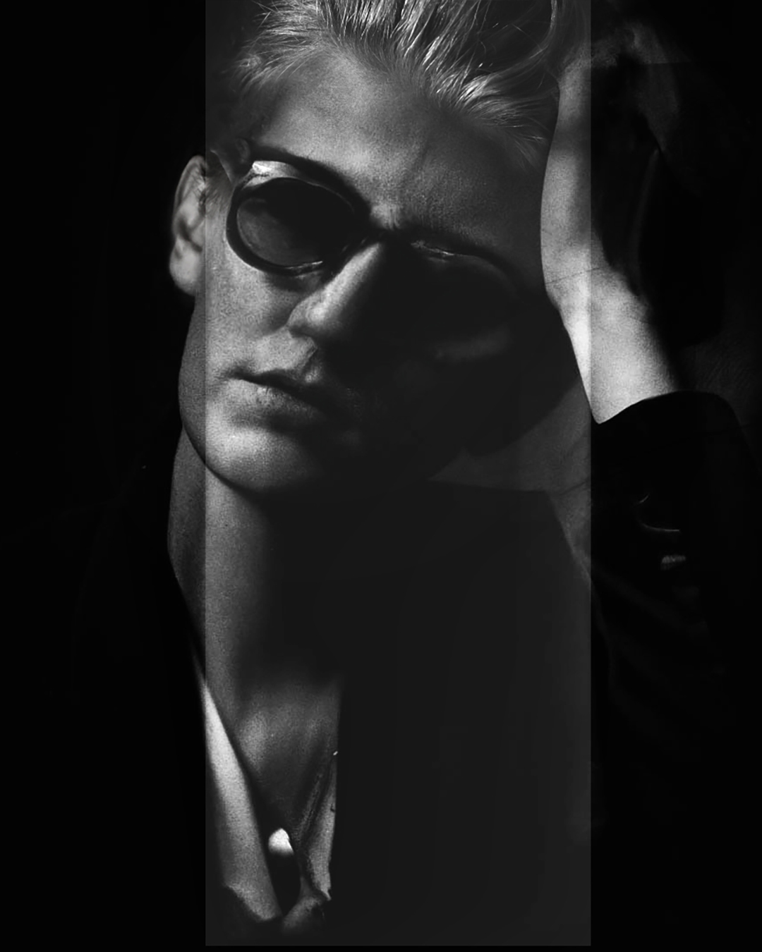 Portraits Photographs black and white made in Zurick in Swiss. Fashion Model Photography